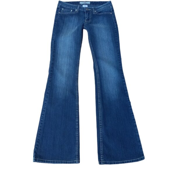 ymi low rise flared skinny jeans sz 5 - Picture 9 of 13